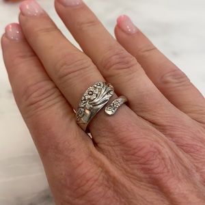 Silver Spoon Ring size 7